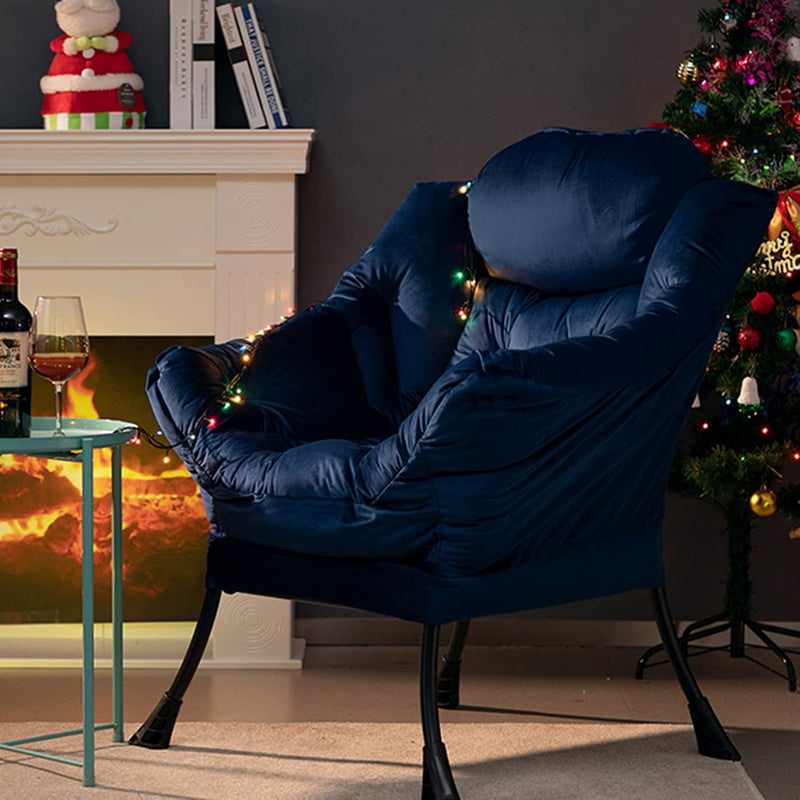 Armchair with Footstool Comfy Chairs Living Room Reading