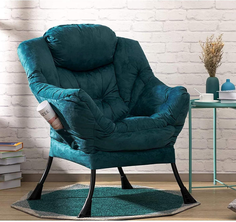 Armchair with Footstool Comfy Chairs Living Room Reading