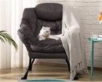 Armchair with Footstool Comfy Chairs Living Room Reading