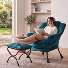 Blue Green With Footstool