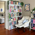 Armchair with Footstool Comfy Chairs Living Room Reading