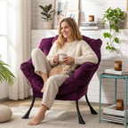 Armchair with Footstool Comfy Chairs Living Room Reading