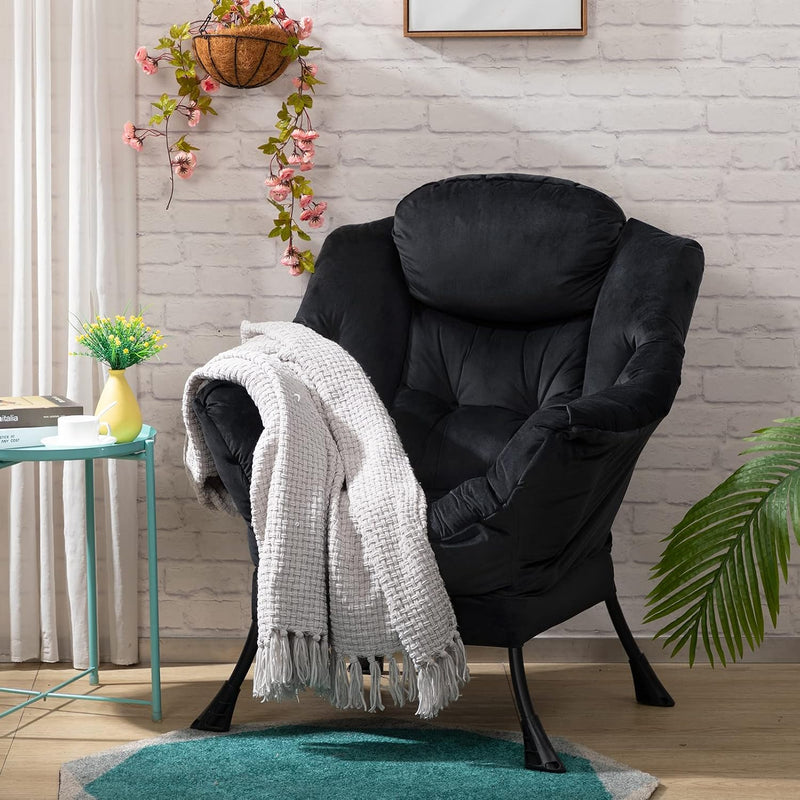 Armchair with Footstool Comfy Chairs Living Room Reading