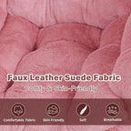 Armchair with Ottoman Comfy Upholstered Lounge Reading Chair