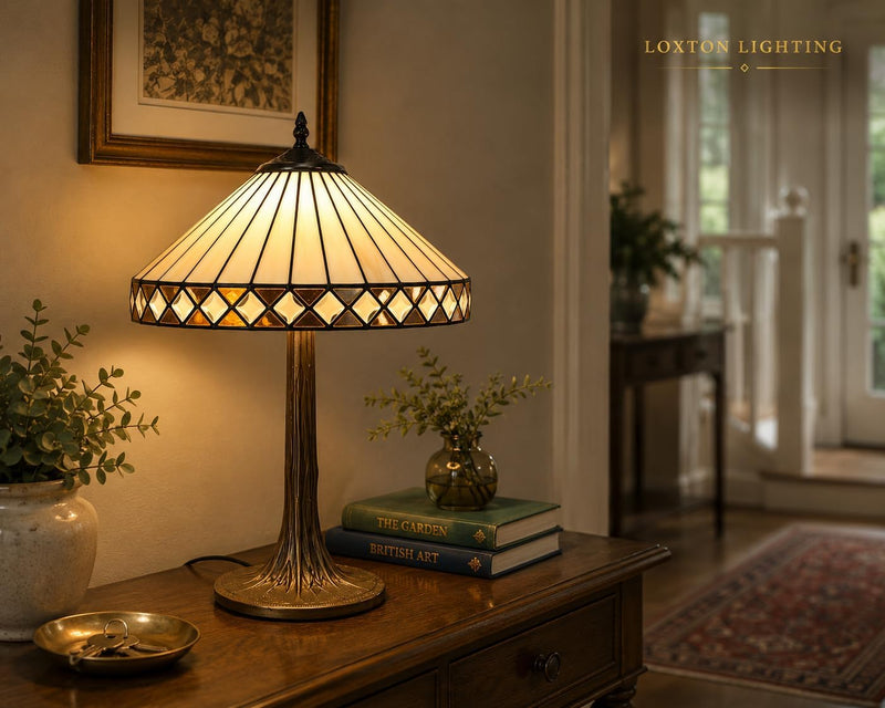 Art Deco Table Lamp 40.5CM Diameter Tiffany