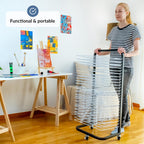 Art Drying Rack for Classroom Functional Mobile Paint
