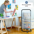 Art Drying Rack for Classroom Functional Mobile Paint