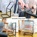 Art Drying Rack for Classroom Functional Mobile Paint