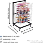 Art Drying Rack for Classroom Functional Mobile Paint