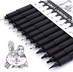 Art Pens Fineliner Ink Technical Drawing Pigment Pen (Set of 12)