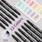 Art Pens Fineliner Ink Technical Drawing Pigment Pen (Set of 12)