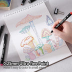 Art Pens Fineliner Ink Technical Drawing Pigment Pen (Set of 12)