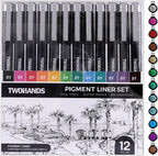 Art Pens Fineliner Ink Technical Drawing Pigment Pen (Set of 12)