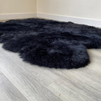 Arthur Cameron Genuine Double-Fleece Sheepskin Rug with a