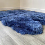 Arthur Cameron Genuine Double-Fleece Sheepskin Rug with a