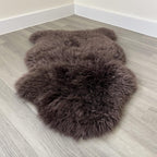 Arthur Cameron Genuine Double-Fleece Sheepskin Rug with a