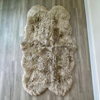 Arthur Cameron Genuine Double-Fleece Sheepskin Rug with a
