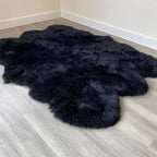 Arthur Cameron Genuine Double-Fleece Sheepskin Rug with a