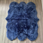 Arthur Cameron Genuine Double-Fleece Sheepskin Rug with a