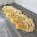 Arthur Cameron Genuine Double-Fleece Sheepskin Rug with a