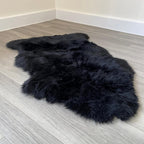 Arthur Cameron Genuine Double-Fleece Sheepskin Rug with a