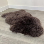 Arthur Cameron Genuine Double-Fleece Sheepskin Rug with a