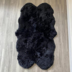 Arthur Cameron Genuine Double-Fleece Sheepskin Rug with a