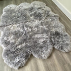 Arthur Cameron Genuine Double-Fleece Sheepskin Rug with a