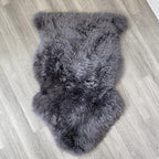 Arthur Cameron Genuine Double-Fleece Sheepskin Rug with a