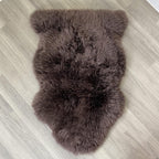 Arthur Cameron Genuine Double-Fleece Sheepskin Rug with a