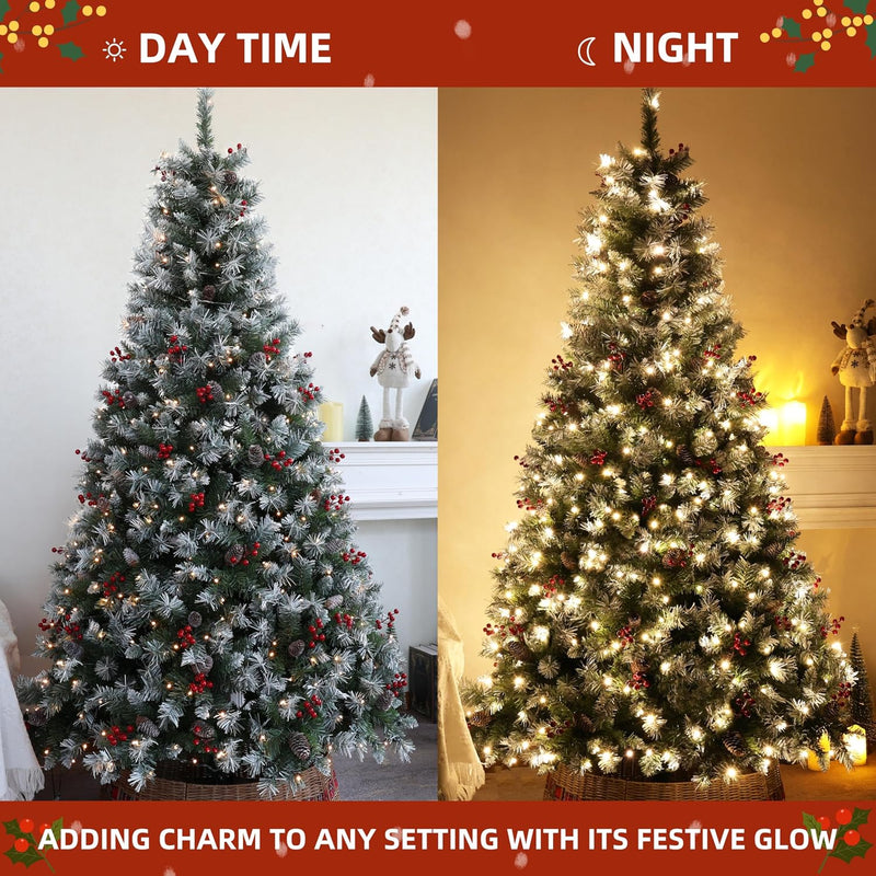 Artificial Christmas Tree Pre Lit Xmas 450 LED