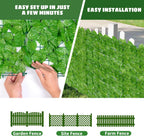 Artificial Ivy Privacy Fence Plastic Leaf Panels Screen
