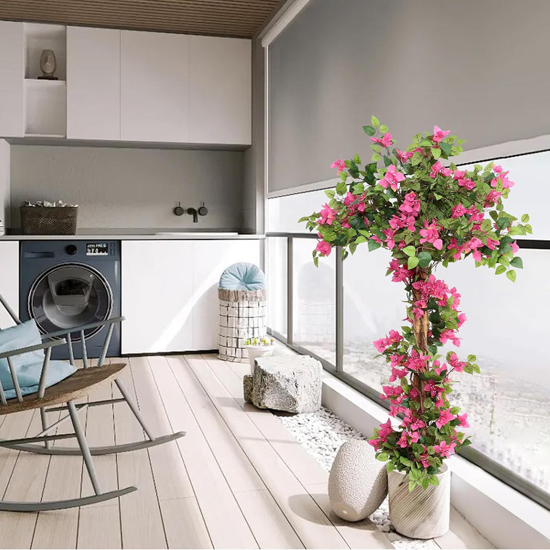 Artificial Plants Bougainvillea Tree in Cement Pot 160CM