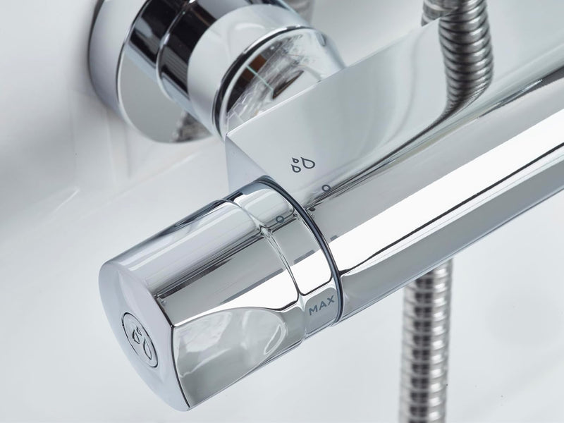 Artisan Thermostatic Shower Mixer Bar Valve Scratch Resistant