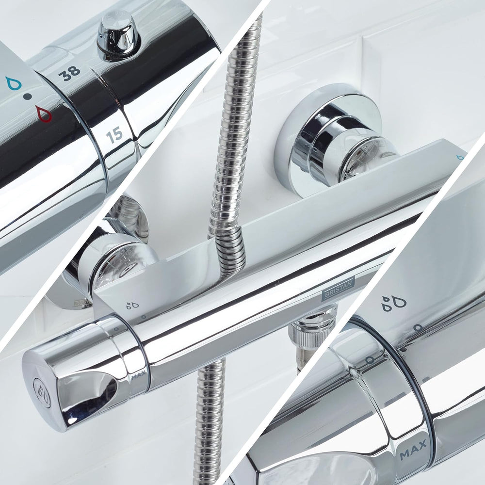 Artisan Thermostatic Shower Mixer Bar Valve Scratch Resistant
