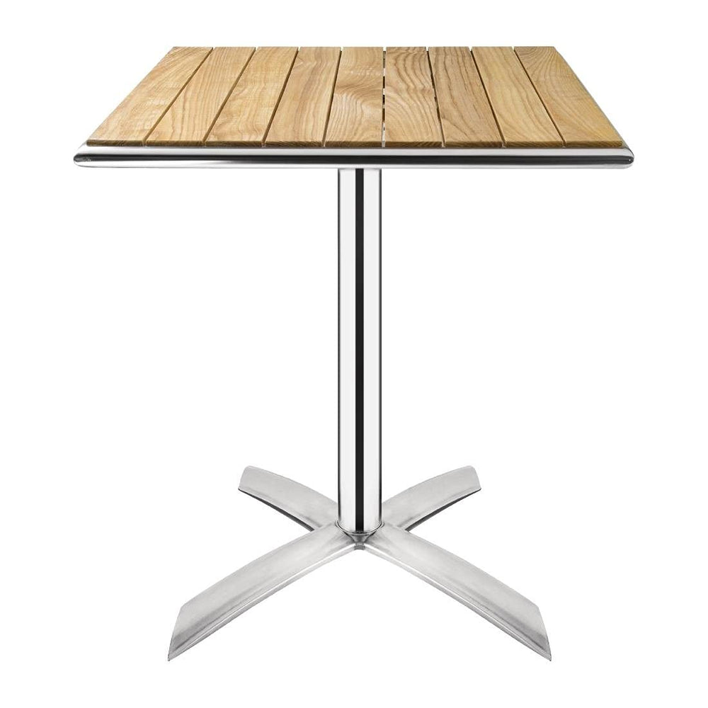 Ash Wood Flip Top Square Bistro Dining Table
