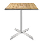 Ash Wood Flip Top Square Bistro Dining Table