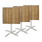 Ash Wood Flip Top Square Bistro Dining Table