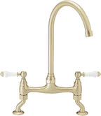 Astbury Deck Mounted Brushed Nickel Kitchen Sink Mixer