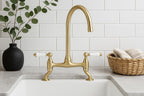 Astbury Deck Mounted Brushed Nickel Kitchen Sink Mixer