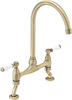 Astbury Deck Mounted Brushed Nickel Kitchen Sink Mixer