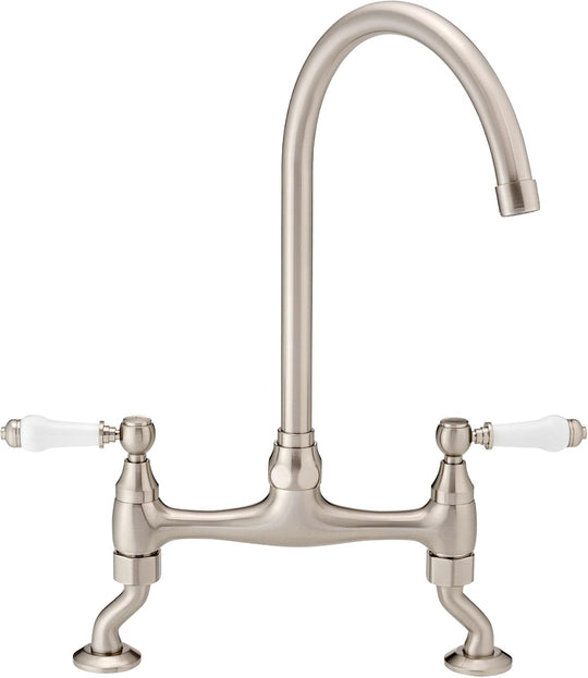 Astbury Deck Mounted Brushed Nickel Kitchen Sink Mixer