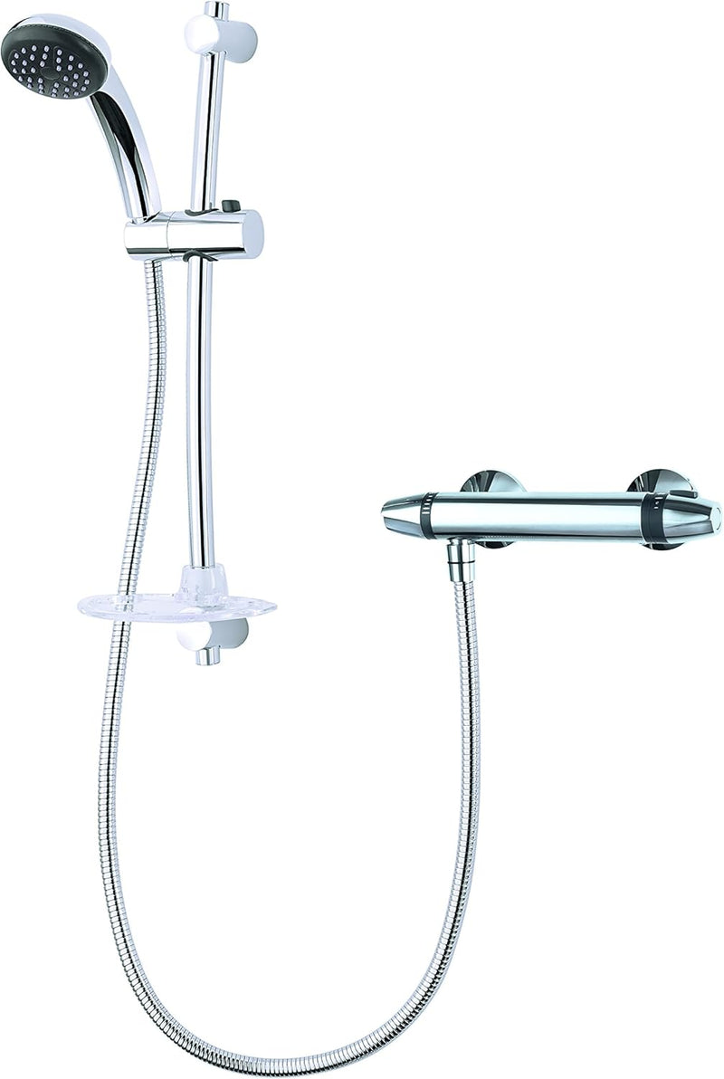 Asti Diverter Mixer Chrome Shower Thermostatic for Bathroom