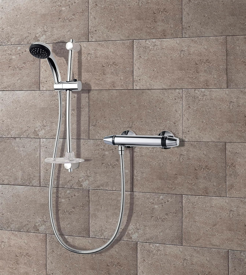 Asti Diverter Mixer Chrome Shower Thermostatic for Bathroom