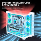 Atx PC Case Pre-Installed 8 Pwm Argb Fan