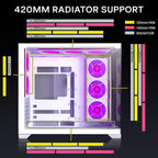 Atx PC Case Pre-Installed 8 Pwm Argb Fan