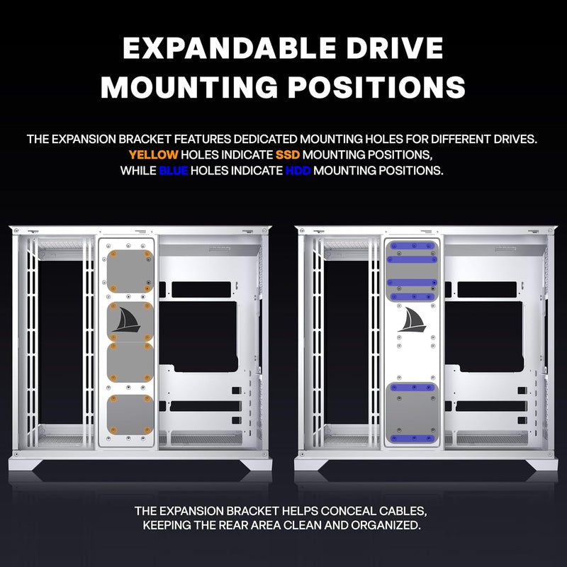 Atx PC Case Pre-Installed 8 Pwm Argb Fan
