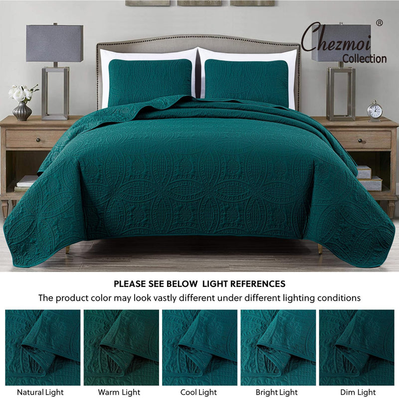 Austin 3-Piece Bedspread Set Microfiber King