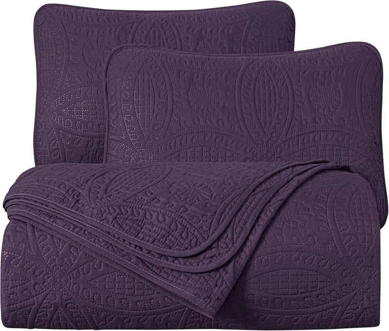Austin 3-Piece Bedspread Set Microfiber King