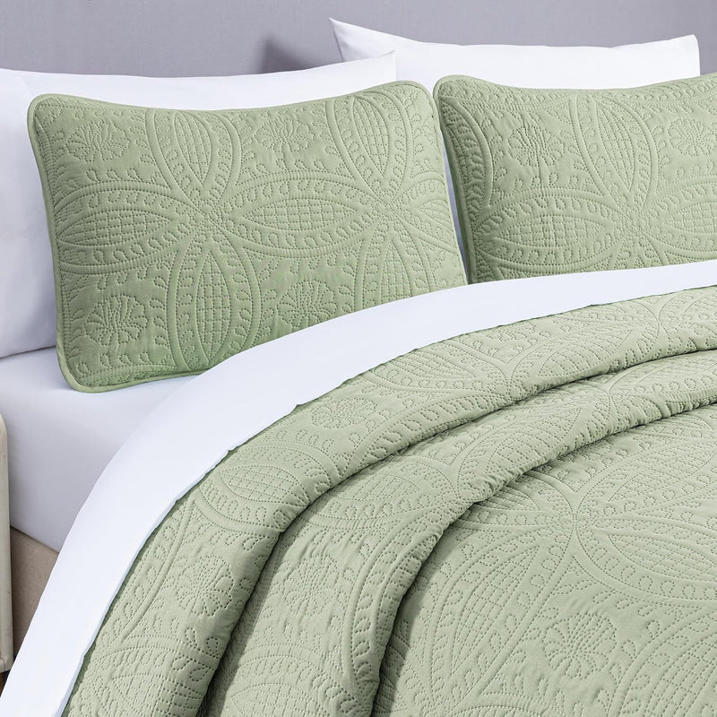 Austin 3-Piece Bedspread Set Microfiber King